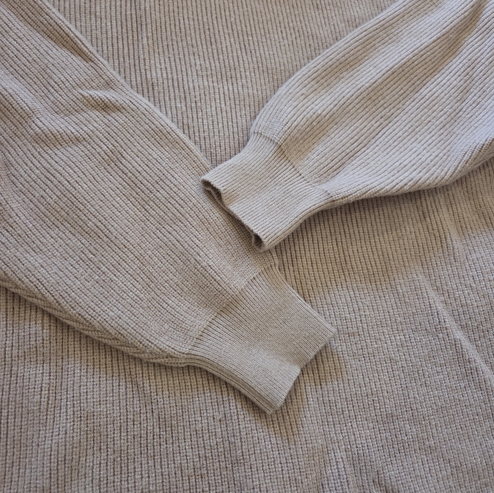 Free People Softly Structured Ribbed Tunic Sweater Small Dusty Mauve Pink - Picture 6 of 6